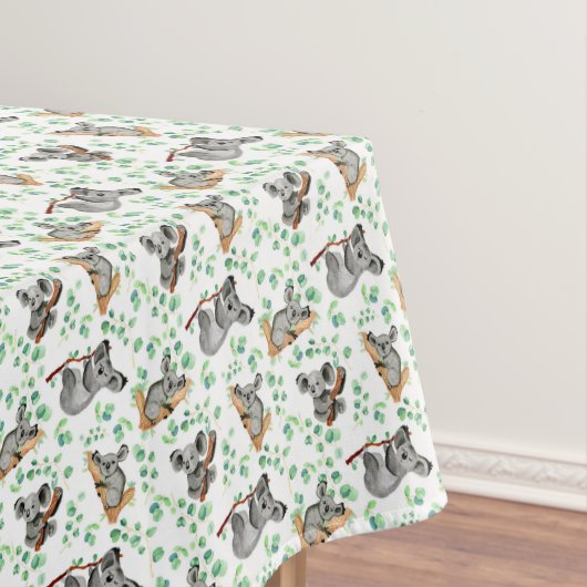 オーストラリアのコアラ クマ ユーカリの木 かわいい テーブルクロス (インサイチュ)