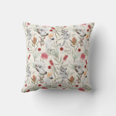 オーストラリアのコアラ・コカトス自然パターン クッション (裏面)