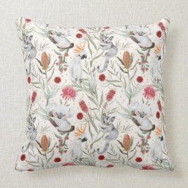 オーストラリアのコアラ・コカトス自然パターン クッション