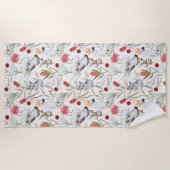 オーストラリアのコアラ・コカトス自然パターン ビーチタオル (正面)