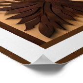 オーストラリアのコアラ・ベア・ウッド彫刻 ポスター (角)