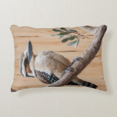 オーストラリアのコカブラが木の野生動物アートに アクセントクッション (正面)