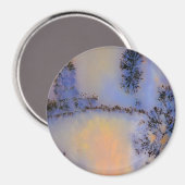 オーストラリアのコケ瑪瑙オプス2 マグネット (正面/裏面)