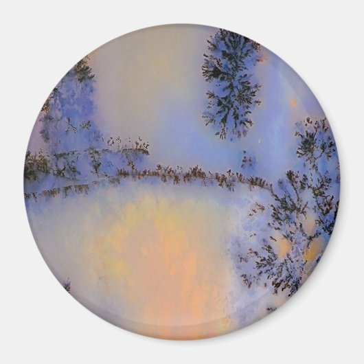 オーストラリアのコケ瑪瑙オプス2 マグネット (正面)