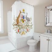 オーストラリアのコート・オブ・アームズ シャワーカーテン (インサイチュ)