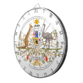 オーストラリアのコート・オブ・アームズ ダーツボード (正面右)