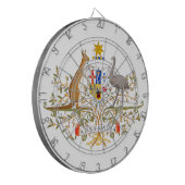 オーストラリアのコート・オブ・アームズ ダーツボード (正面左)