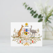 オーストラリアのコート・オブ・アームズ ポストカード (スタンド正面)