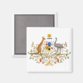 オーストラリアのコート・オブ・アームズ マグネット (正面/裏面)