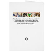 オーストラリアのゴムの木のデザインカード (裏面)