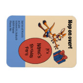 オーストラリアのサッカーおもしろいカンガルーを乗り越える マグネット (横)