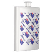 オーストラリアのサッカーの青と国旗 フラスク (右)