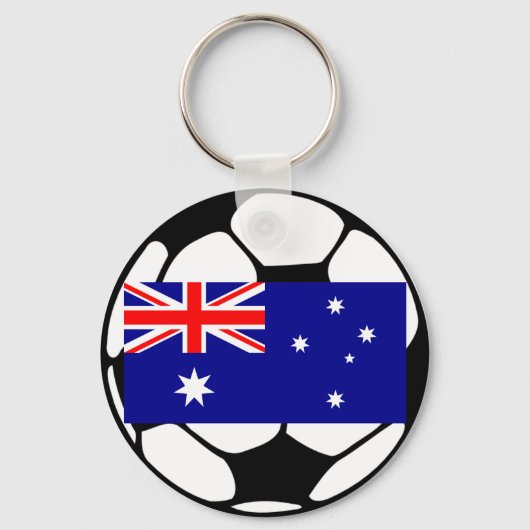 オーストラリアのサッカーボール キーホルダー (正面)