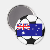 オーストラリアのサッカーボール マグネット (正面/裏面)