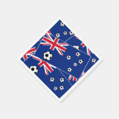 オーストラリアのサッカー国旗s6ピロー.png スタンダードカクテルナプキン (角)