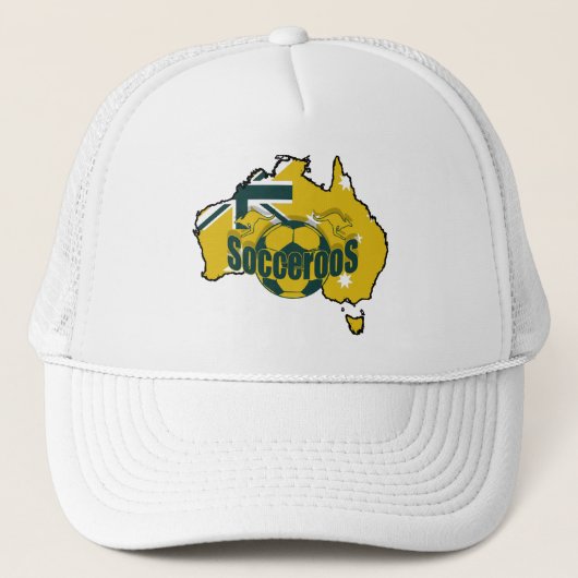 オーストラリアのサッカー キャップ (正面)