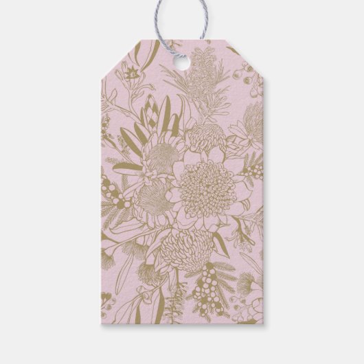 オーストラリアのサマーブッシュ開花 ギフトタグ (正面)