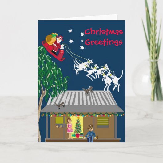 オーストラリアのサンタ シーズンカード (正面)