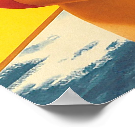 オーストラリアのサーファーレトロヴィンテージ旅行ポスター ポスター (角)