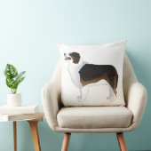 オーストラリアのシェパードの基本品種のシルエット クッション (椅子)