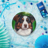 オーストラリアのシェパード犬で聖パトリックの日のドレス ペーパープレート (パーティー)