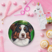 オーストラリアのシェパード犬で聖パトリックの日のドレス ペーパープレート (パーティー)