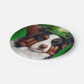 オーストラリアのシェパード犬で聖パトリックの日のドレス ペーパープレート (アングル)