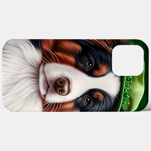 オーストラリアのシェパード犬で聖パトリックの日のドレス Case-Mate iPhoneケース (裏面 (横))