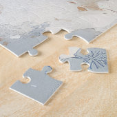 オーストラリアのシェパード犬のスレッジクリスティマス ジグソーパズル (側面)