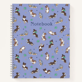 オーストラリアのシェパード遊おもしろいカスタムスパイラル ノートブック