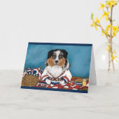 オーストラリアのシェパード カード (黄色い花)