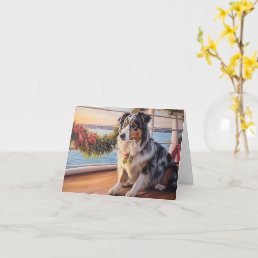 オーストラリアのシェパード・クリスマスクルーズ：ポーソーム カード (黄色い花)