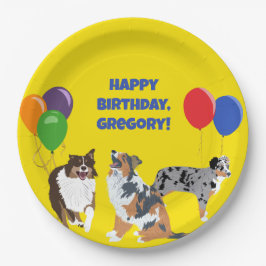 オーストラリアのシェルフとパーティー風船 ペーパープレート