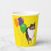 オーストラリアのシェルフとパーティー風船 紙コップ (裏面)