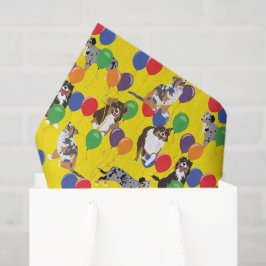 オーストラリアのシェルフとパーティー風船 薄葉紙