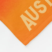 オーストラリアのシルエットサンセットスカイ フリースブランケット (角)