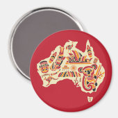 オーストラリアのシンボル マグネット (正面/裏面)