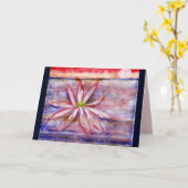 オーストラリアのスイレンの挨拶状は幸福を送ります カード (黄色い花)