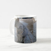 「オーストラリアのスナグルズキュドリーな灰色のクッカ」 コーヒーマグカップ (正面左)