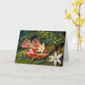 オーストラリアのスピアリリーとアカシア カード (黄色い花)