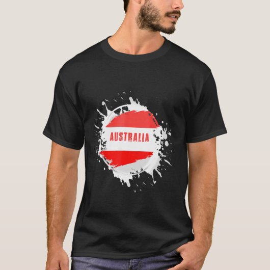 オーストラリアのスプラッシュ Tシャツ (正面)