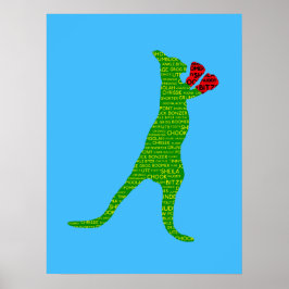 オーストラリアのスラングボクシングカンガルーポスター ポスター