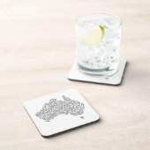 オーストラリアのスラング地図 コースター (右側)