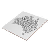 オーストラリアのスラング地図 タイル (側面)