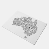 オーストラリアのスラング地図 ドアマット (アングル)