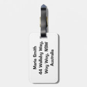 オーストラリアのスラング地図 ラゲッジタグ (裏面縦)