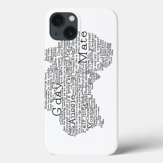 オーストラリアのスラング地図 Case-Mate iPhoneケース (裏面)