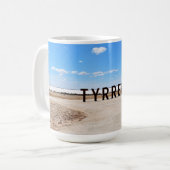 オーストラリアのタイレル湖の塩と空 コーヒーマグカップ (正面左)