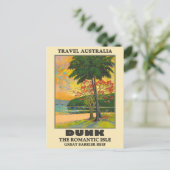 オーストラリアのダンク素晴らし島、バリアビーフトラベル ポストカード (スタンド正面)