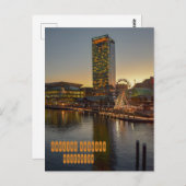 オーストラリアのダーリング港 ポストカード (正面/裏面)